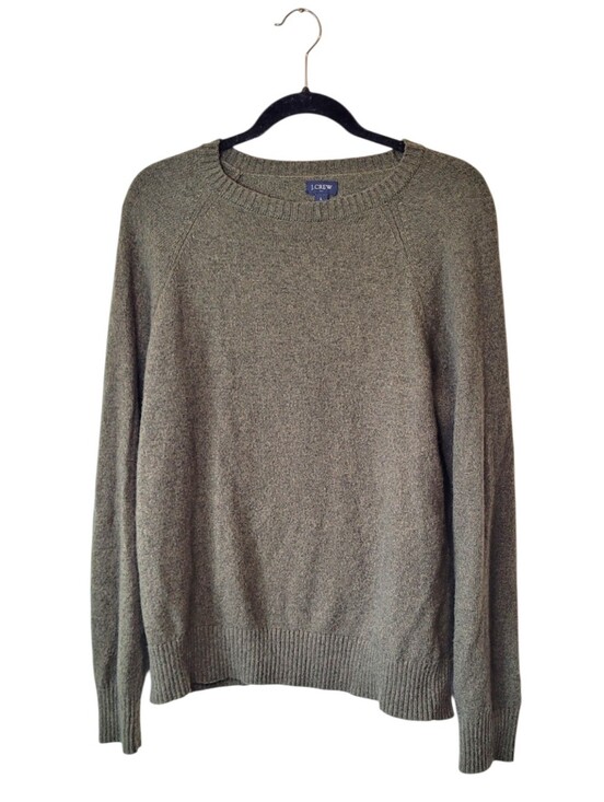 J. Crew Other - J. Crew Men's Olive Green Wool Blend Crewneck Sweater Size L